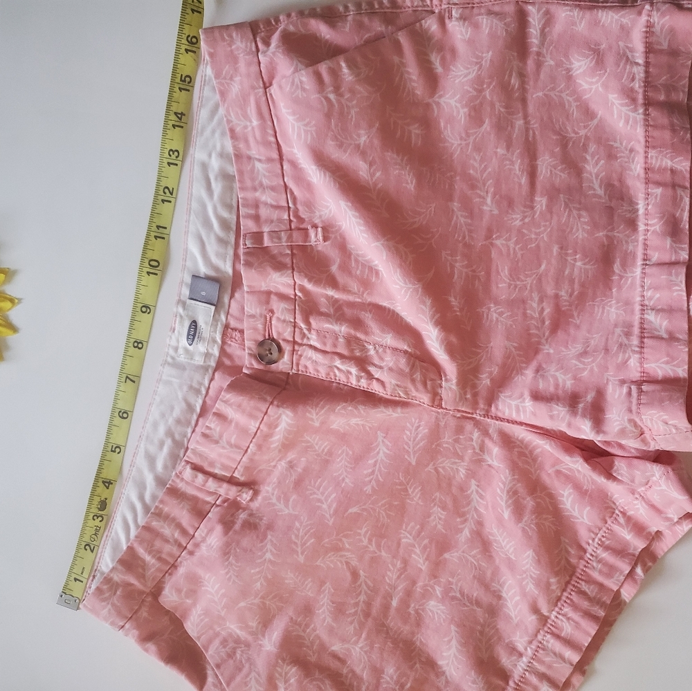 Old Navy Pink Cotton Shorts | Floral Print | Summer Essential - Picture 7 of 9
